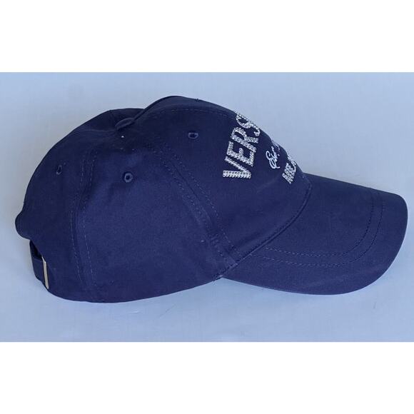 Versace Logo Drill Cotton Baseball Cap Hat Blue Size 60 Italy 1012752 NWT $550 main image 11